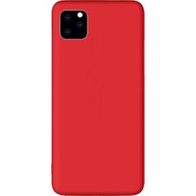 Microcase Apple iPhone 11 Pro Max Premium Matte Silikon Kılıf - Kırmızı