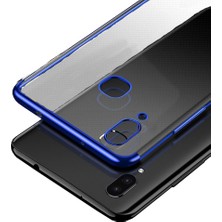 Microcase Samsung Galaxy A10s Plating Series Soft Silikon Kılıf - Mavi