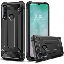 Microcase Samsung Galaxy A20s King Serisi Armor Perfect Koruma Kılıf - Siyah