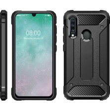 Microcase Samsung Galaxy A20s King Serisi Armor Perfect Koruma Kılıf - Siyah