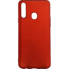 Microcase Samsung Galaxy A20s Premium Matte Silikon Kılıf - Kırmızı