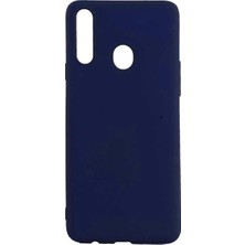 Microcase Samsung Galaxy A20s Premium Matte Silikon Kılıf - Lacivert