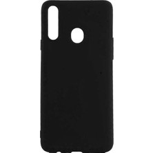 Microcase Samsung Galaxy A20s Premium Matte Silikon Kılıf - Siyah