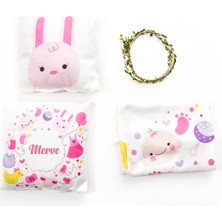 Hediye Sepeti Hediyesepeti Yeni Doğan Kız Bebek Doğum Hediyesi Aylık Konsept Fotoğraf Battaniyesi