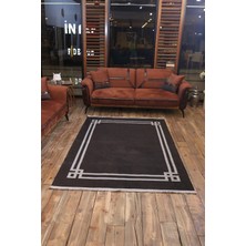 Rugs Italia Black  80 × 150 cm Minimalist Halı