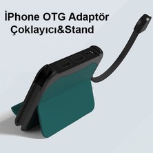 Ally AL-31551 C05 Çok Fonksiyonlu Lightning OTG Adaptör Çoklayıcı & Stand