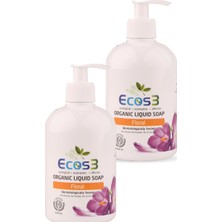 Ecos3 Organik Sıvı Sabun Floral 2’li Set 2 x 500 ml