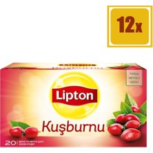 Lipton Kuşburnu Çayı Bardak Poşet 20'li 12'li Set