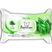 Papilion 100'LÜ Aloe Vera Islak Mendil 18'li Set