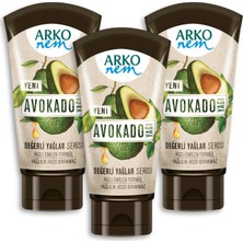 Arko Nem Değerli Yağlar Avokado Yağı Nemlendirici El Kremi 3x60ml