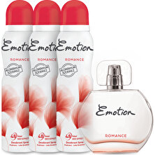 Emotion Romance EDT Parfüm 50ml + Deodorant 3x150ml