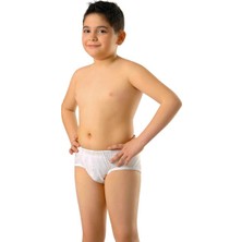Anıt Beyaz Erkek Çocuk Pamuklu Slip 4755