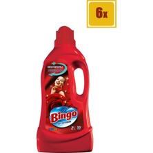 Bingo Renkli Sıvı Bakım Çamaşır Deterjanı 2 Lt 6'lı Set