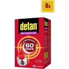 Detan Süper Elektrolikit Yedek 60 Gece 6'lı Set