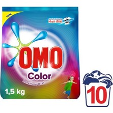 Omo Matik Color 1,5 kg Toz Çamaşır Deterjanı 9'lu Set