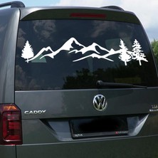 Freya Melek - Off Road Dağ Araba Sticker. Oto Sticker 45 x 12 cm Beyaz