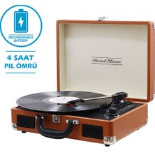 Record Master Retro Pikap T310CH - Şarj Özellikli - Kahverengi