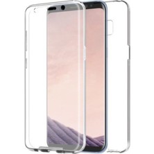 Coverzone Samsung Galaxy A80 Tam Koruma Silikon Kılıf - Şeffaf