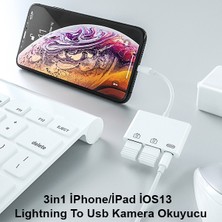 Ally AL-31553 3in1 Lightning to USB Kamera Okuyucu