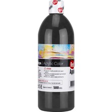 Red Apple  RA150-16 Akrilik Boya 500 g Siyah