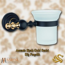 Saray Banyo Artemis Siyah Gold Fırçalık