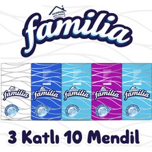 Familia 3 Katlı 10 Paket Mendil