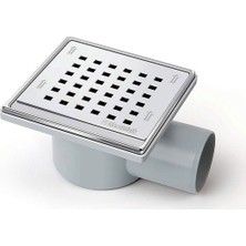 Mesa Teknik Ø50 Drainer Sürmeli Yandan Çıkışlı Banyo Yer Süzgeci 11X11 cm