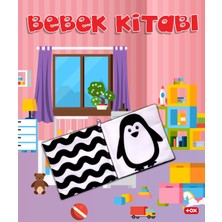 Tox Bebek Siyah-Beyaz Kumaş Sessiz Kitap - Bez Kitap