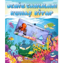 Tox Deniz Canlıları Kumaş Sessiz Kitap - Bez Kitap