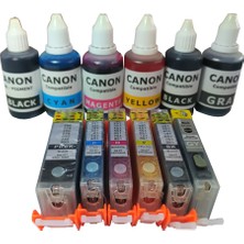 Duruink Canon PGI 550/CLI 551 Kartuş Seti + 6 x 50 ml