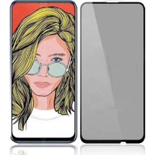 Case 4U Huawei Y9 Prime 2019 Ekran Koruyucu Temperli Kırılmaz Privacy Hayalet Gizliklik Filtreli Siyah