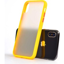 Case 4U Apple iPhone XS Max Kılıf Mat Yüzey Defence Silikon Fri Arka Kapak Sarı