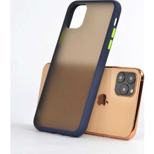 Case 4U Apple iPhone 11 Pro Max Kılıf Mat Yüzey Defence Silikon Fri Arka Kapak Lacivert