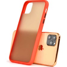 Case 4U Apple iPhone 11 Pro Max Kılıf Mat Yüzey Defence Silikon Fri Arka Kapak Kırmızı