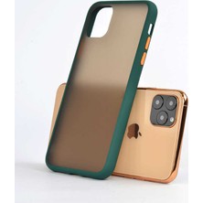 Case 4U Apple iPhone 11 Pro Kılıf Mat Yüzey Defence Silikon Fri Arka Kapak Koyu Yeşil