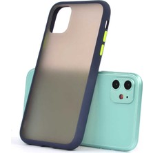 Case 4U Apple iPhone 11 Kılıf Mat Yüzey Defence Silikon Fri Arka Kapak Lacivert