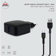 Subzero Micro USB  Hızlı Şarj Aleti SG19/SG41 - Siyah