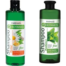 Farması Botanics Herbal Mıx Şampuan 500 ml + Botanics Isırgan Özlü Şampuan 500 ml 2'li Paket