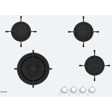 Altus Ala 175 Gwd Wok Gözlü Beyaz Cam Ankastre Ocak Doğalgaz