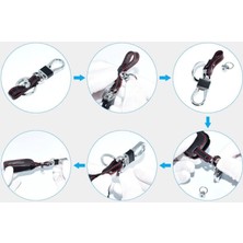 Alisveristime Volkswagen Polo, Golf, Passat, Touran, Bora Deri Anahtar Kılıfı (2 Buton)