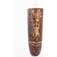 Dünyadan Hediyeler Dekoratif Ağaç Mask 30 cm Duvar Dekoru