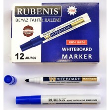 Rubenis  RBM-103/M Beyaz Tahta Kalemi Mavi - 12'li ( 1 Paket)