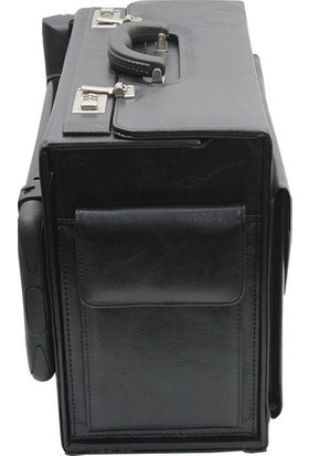 Lüx Çanta Kabin Boy Pilot Hostes Çantası Çekçekli Bavul
