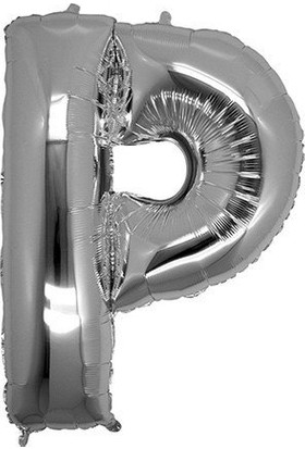 Bursapazarı 16'' 40 cm Folyo Harf Balon Gümüş P
