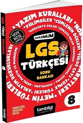 Tam Bilgi Yayınları 8. Sınıf Lgs Türkçe Maksimum Soru Bankası
