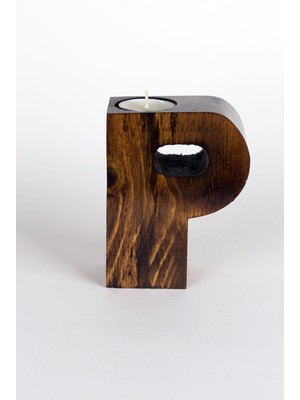 AHŞAP HARF MUMLUK -P HARFİ-