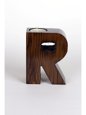 AHŞAP HARF MUMLUK -R HARFİ-