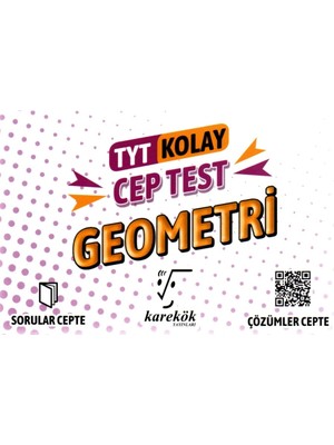 Karekök Yayıncılık TYT Cep Test Geometri (Kolay)