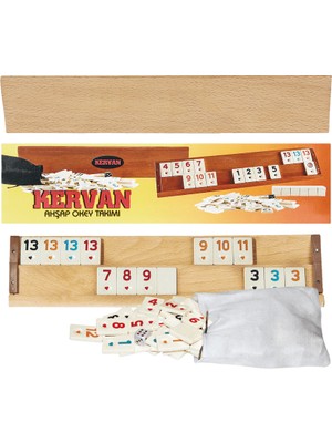 Sedef Okey Kervan Ağaç Okey Takımı