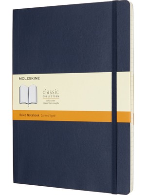 Moleskine Çizgili Defter Yumuşak Kapak Xl Boy Lacivert